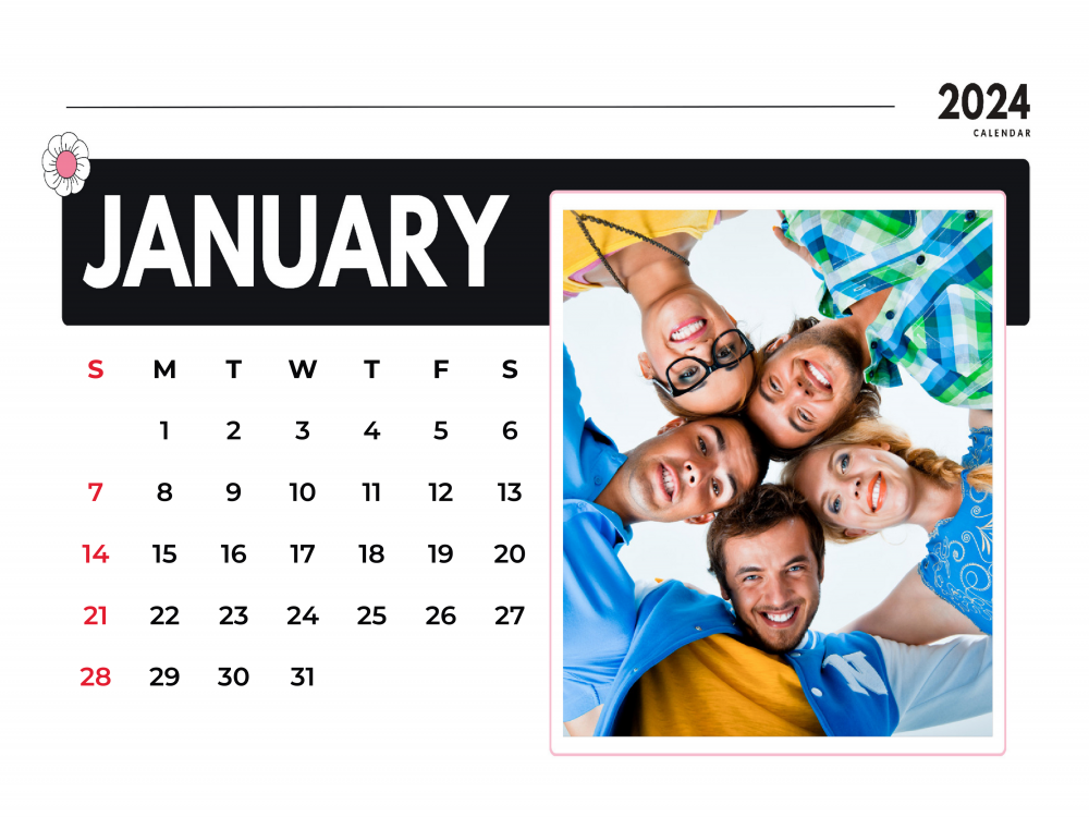 Wooden Frame Calendar 402