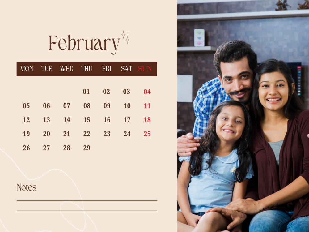 Wooden Frame Calendar 401