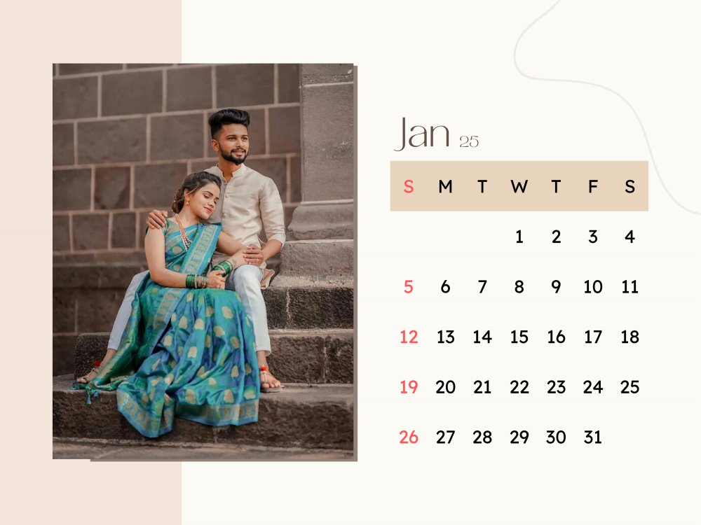 Wooden Frame Calendar 405